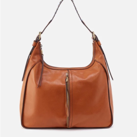 Hobo Bellamy Front Zip Hobo Bag Honey Brown Leather - Picture 16 of 16